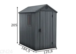 Puutarhavaja Keter Darwin 1,98 m², harmaa