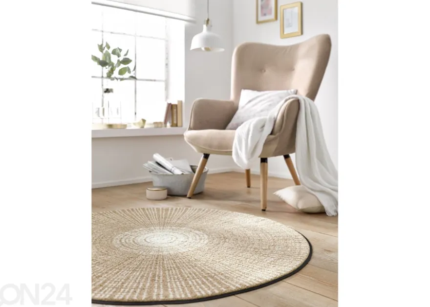 Pyöreä matto Cascara beige Ø 85 cm