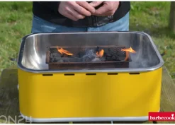 Pöytähiiligrilli Barbecook Carlo 44 x 33 x 21 cm, keltainen