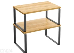 Pöytähylly 2 kpl, musta/tammi