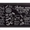 Pöytätabletti Italian menu