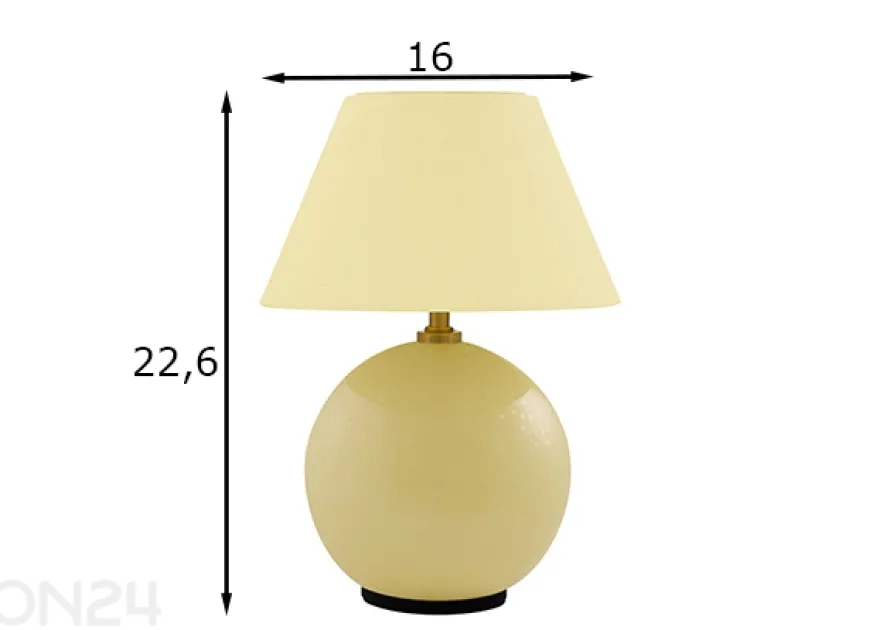 Pöytävalaisin Iris 16, ladattava