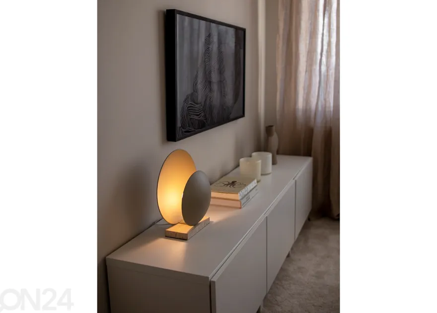 Pöytävalaisin Orbit, beige