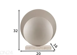 Pöytävalaisin Orbit, beige
