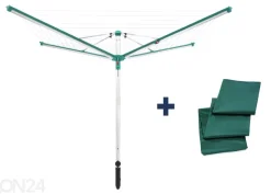 Pyykin kuivausteline Linomatic 500 Deluxe suojalla Leifheit