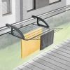 Pyykinkuivausteline parvekkeelle Bries Onyx 6 m, musta