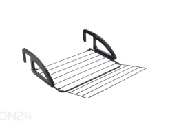 Pyykinkuivausteline parvekkeelle Bries Onyx 6 m, musta