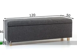Rahi säilytystilalla Venecija 120 cm