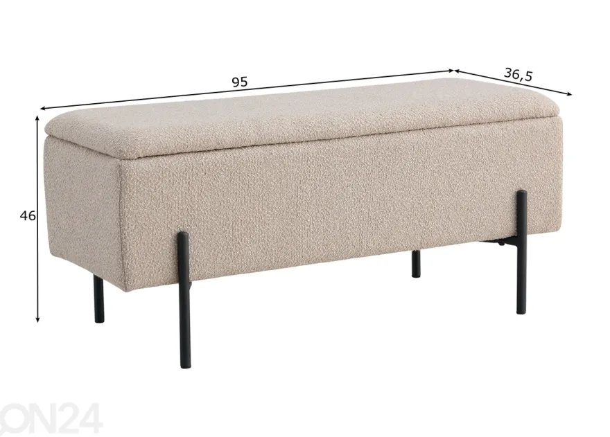 Rahi säilytystilalla Watford 95 cm