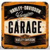 Retro lasinalusta Harley-Davidson Garage 4 kpl