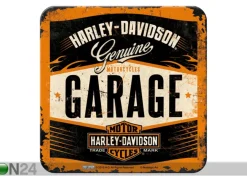 Retro lasinalusta Harley-Davidson Garage 4 kpl