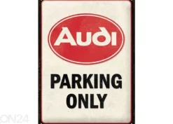 Retro metallijuliste Audi - Parking Only 30x40 cm