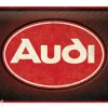 Retro metallitaulu Audi - logo Red Shine 20x30 cm