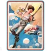 Retro metallitaulu Bacardi - Cerveza Hatuey Pin Up Girl 15x20 cm