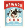 Retro metallitaulu Beware of the Dog 15x20 cm