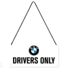 Retro metallitaulu BMW - Drivers Only 10x20 cm