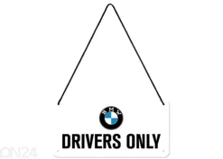 Retro metallitaulu BMW - Drivers Only 10x20 cm
