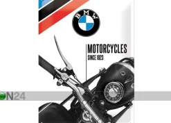 Retro metallitaulu BMW Motorcycles since 1923 30x40 cm