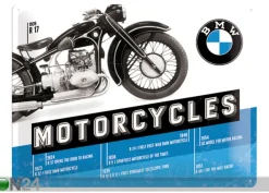 Retro metallitaulu BMW Motorcycles R 17 30x40 cm