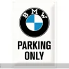 Retro metallitaulu BMW PARKING ONLY 20x30 cm