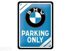 Retro metallitaulu BMW Parking Only 15x20 cm