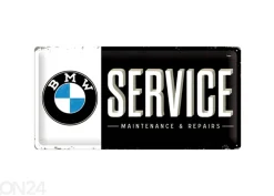 Retrometallitaulu BMW Service 25x50cm