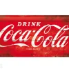 Retro metallitaulu COCA-COLA LOGO 25x50 cm