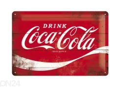 Retro metallitaulu COCA-COLA LOGO 20x30 cm