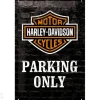 Retrometallitaulu Harley-Davidson Parking only 20x30 cm