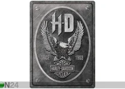 Retro metallitaulu Harley-Davidson - Metal Eagle 30x40 cm