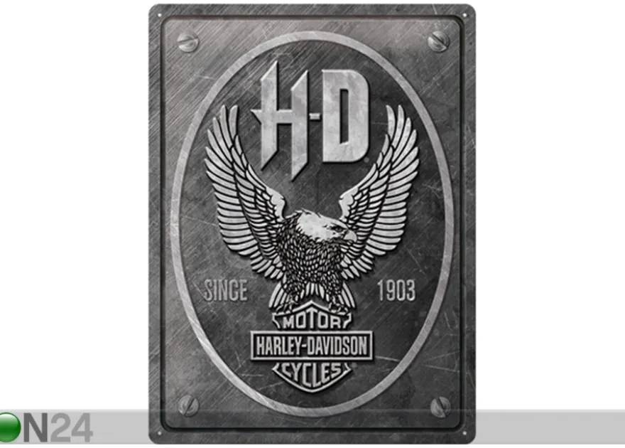 Retro metallitaulu Harley-Davidson - Metal Eagle 30x40 cm