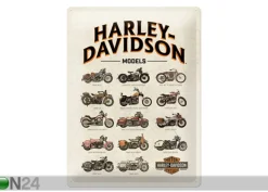 Retro metallitaulu Harley-Davidson Models 30x40 cm
