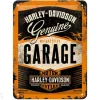 Retro metallitaulu Harley-Davidson Garage15x20 cm