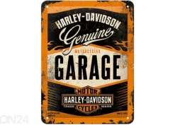 Retro metallitaulu Harley-Davidson Garage15x20 cm