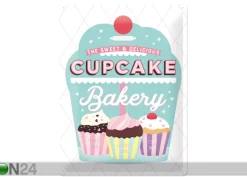 Retro metallitaulu HCupcake Bakery 30x40 cm