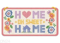 Retro metallitaulu Home Sweet Home 10x20 cm