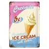 Retro metallitaulu Ice Cream 20x30 cm