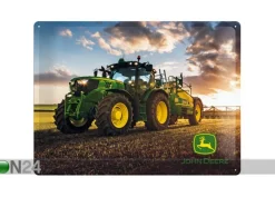 Retrometallitaulu John Deere Photo Model 6150 R 30x40cm