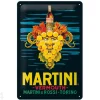 Retro metallitaulu Martini - Vermouth Grapes 20x30 cm