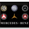 Retro metallitaulu Mercedes-Benz logo 30x40 cm