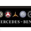 Retro metallitaulu Mercedes-Benz logo 25x50 cm
