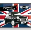 Retro metallitaulu Mini Perfectly British 30x40 cm