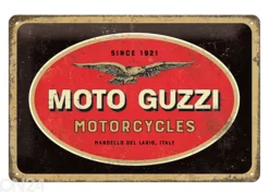 Retro metallitaulu Moto Guzzi logo 20x30 cm