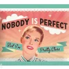 Retro metallitaulu Nobody is perfect... 15x20 cm