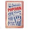Retro metallitaulu Popcorn 20x30 cm