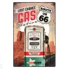 Retro metallitaulu Route 66 Last chance gas station 40x60 cm