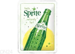 Retro metallitaulu Sprite - Bottle 15x20 cm