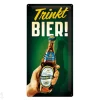 Retro metallitaulu Trinkt Bier! 25x50 cm