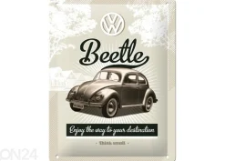Retro metallitaulu VW Beetle 15x20cm