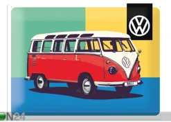 Retro metallitaulu VW Bulli Pop Art 30x40cm
